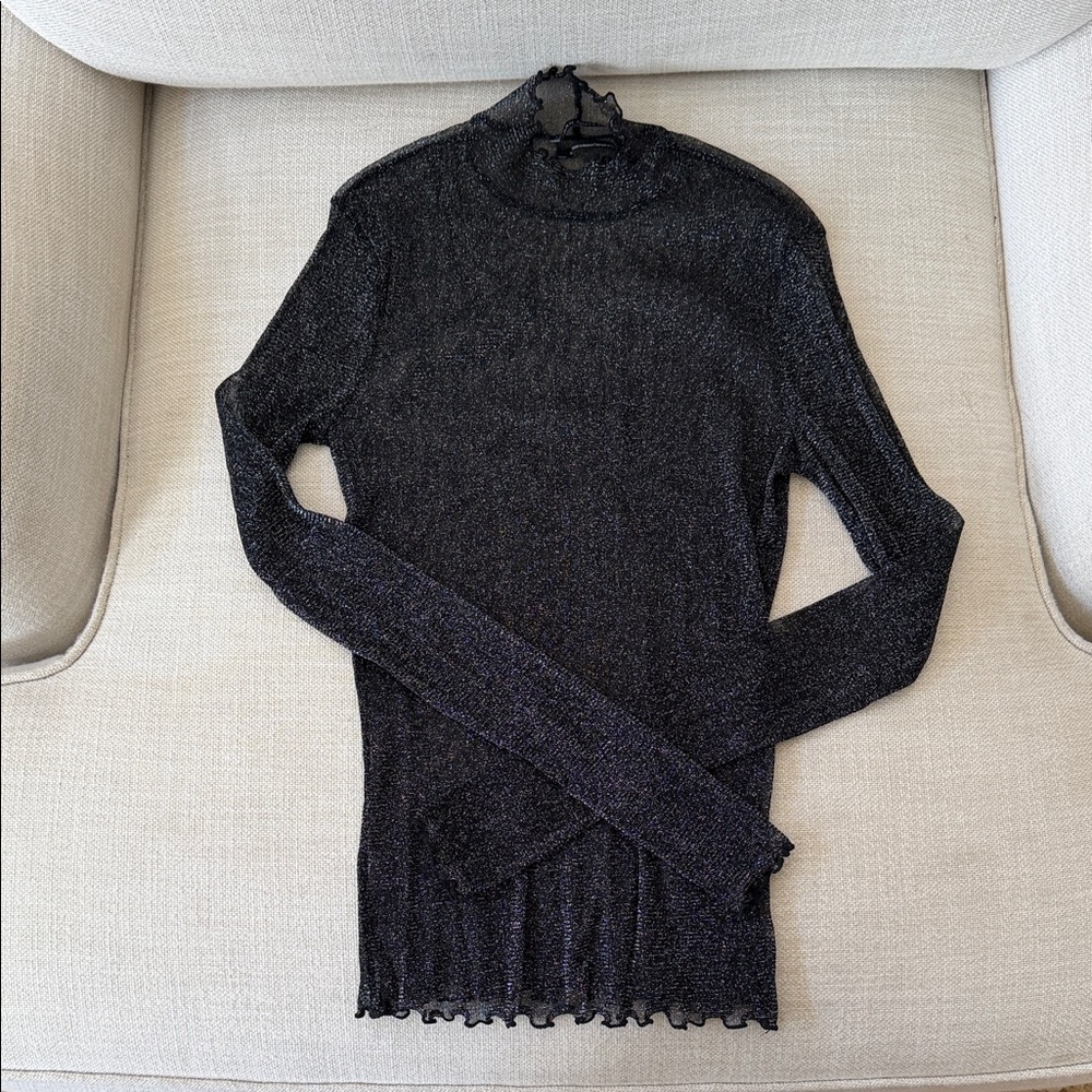 Sheer sparkly urban outfitters top